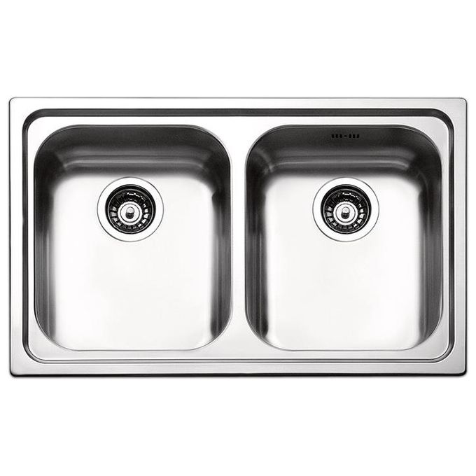 Apell VE792IAC Serie Venezia Lavello Inox Antigraffio da Incasso 2 Vasche 79x50cm