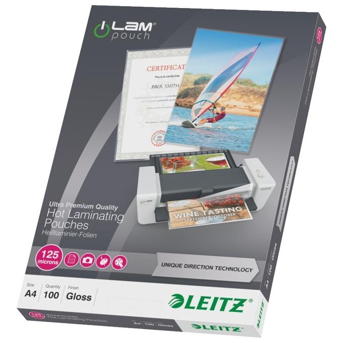 Leitz Confezione 100 pouches udt a4 125micron