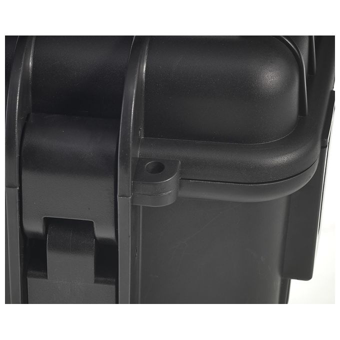 BandW 6700-B-SI Outdoor.case Custodia da Esterni in Polipropilene Impermeabile e Antipolvere IP67 con Maniglia Telescopica e Ruote Angolari colore Nero