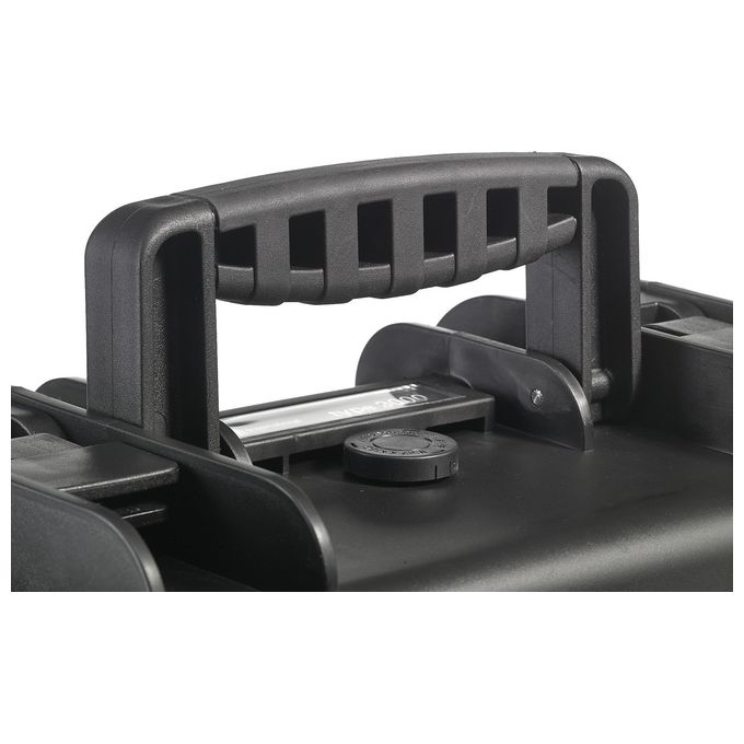 BandW 6700-B-SI Outdoor.case Custodia da Esterni in Polipropilene Impermeabile e Antipolvere IP67 con Maniglia Telescopica e Ruote Angolari colore Nero