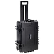 BandW 6700-B-SI Outdoor.case Custodia da Esterni in Polipropilene Impermeabile e Antipolvere IP67 con Maniglia Telescopica e Ruote Angolari colore Nero