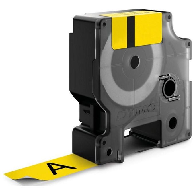 Dymo Cf 5 nastri Da 12mmx5.5m Vinile Nero Giallo