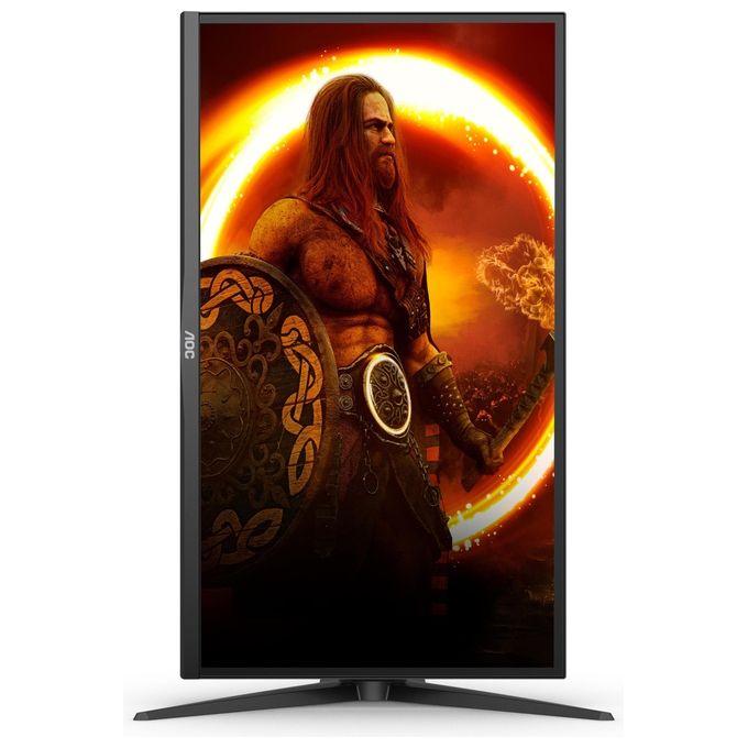 AOC U28G2XU2-BK Monitor Gaming 28'' 4K UHD IPS 144 Hz 1 ms FreeSync Premium HDR400 HDMI 2.1 USB Hub colore Nero Rosso