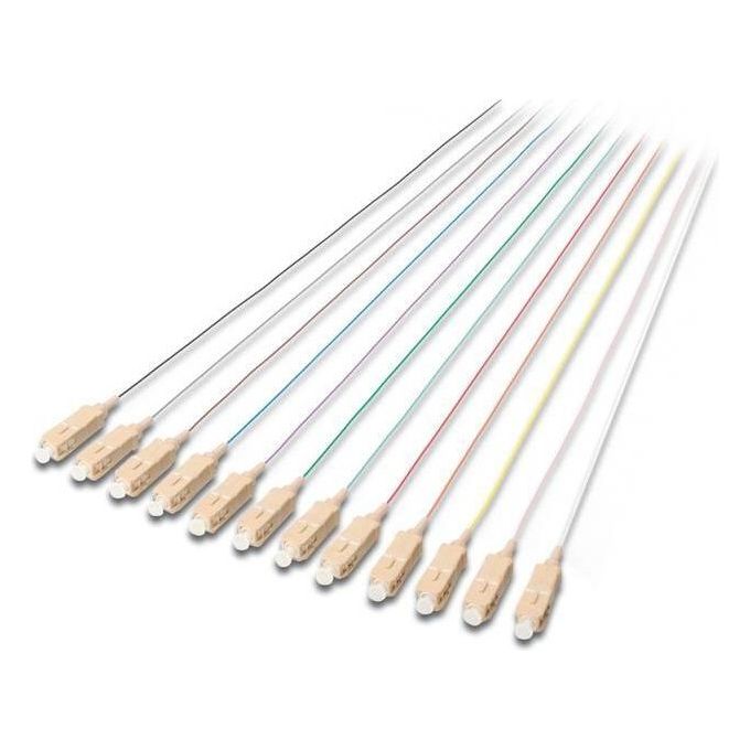 Digitus Set 12 Cavi Pigtail Fibra Ottica Colorati Connettori Sc Om3 50-125 Simplex