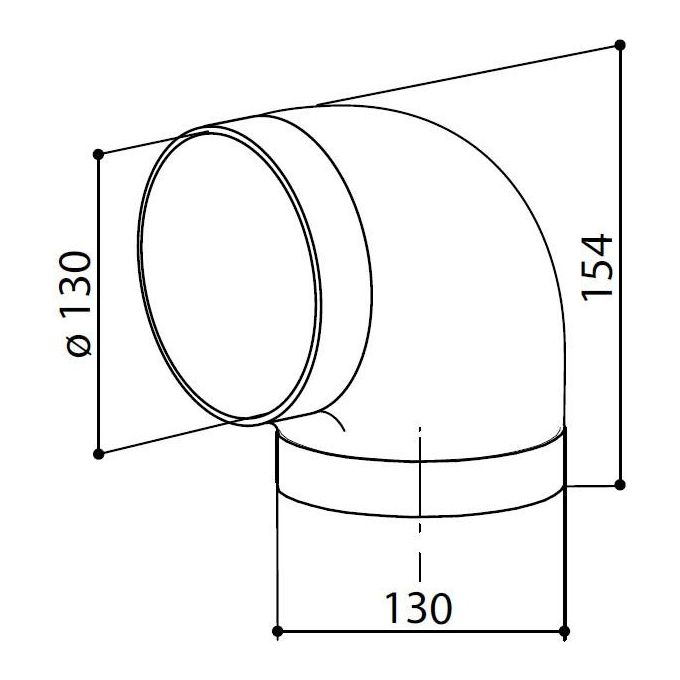 Faber Curva cc 90 Diam.125mm 1050800009 6098017