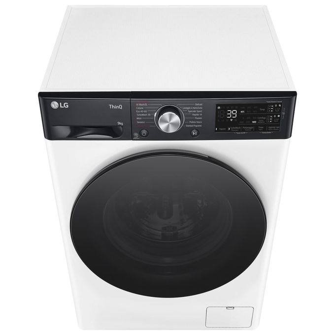 LG F4R7509TSWB Lavatrice 9Kg AI DD Classe Energetica A-10% 1400 Giri TurboWash Autodose