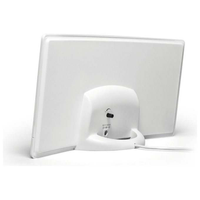Meliconi 881017 AT55 R1 Antenna TV Amplificata da Interno DVB-T DVB-T2 HEVC DAB+ Filtri 4G 5G Alimentazione USB colore Bianco