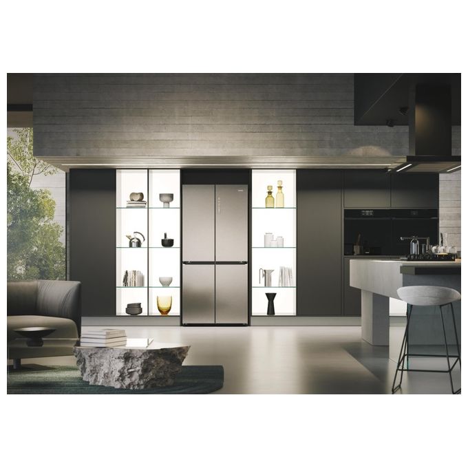 Haier HCR7818DNMM Cube 83 Serie 7 Frigorifero Multi Porta 467 L 181 cm Classe D 35 dB Total No Frost Wi-Fi colore Inox