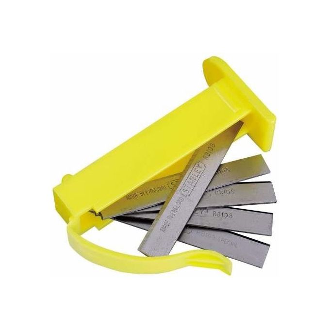 Stanley 0-12-378 Lama di Ricambio per Pialletto Manuale Dritta Acciaio Sheffield Cromocarbonio 50 mm conf 5 pz