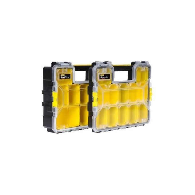 Stanley 1-97-517 FatMax Organizer Professionale 10 Vaschette Rimovibili IP53 PRO-STACK 6,68 L colore Giallo