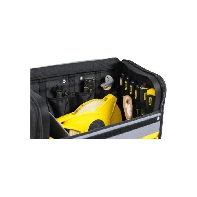 Stanley 1-97-515 Trolley Portautensili Borsa Rigida con Ruote Nylon 600D 25 L 15 Kg colore Nero