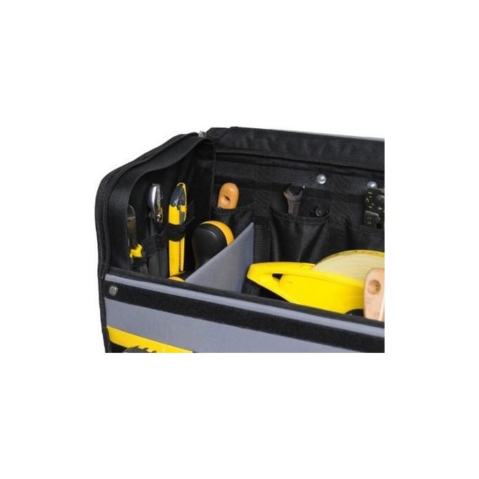 Stanley 1-97-515 Trolley Portautensili Borsa Rigida con Ruote Nylon 600D 25 L 15 Kg colore Nero