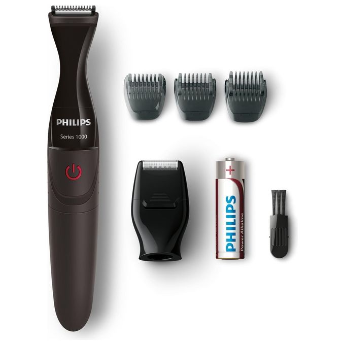 Philips MG1100-16 Multigroom Series 1000 Regolabarba di Precisione DualCut Nero