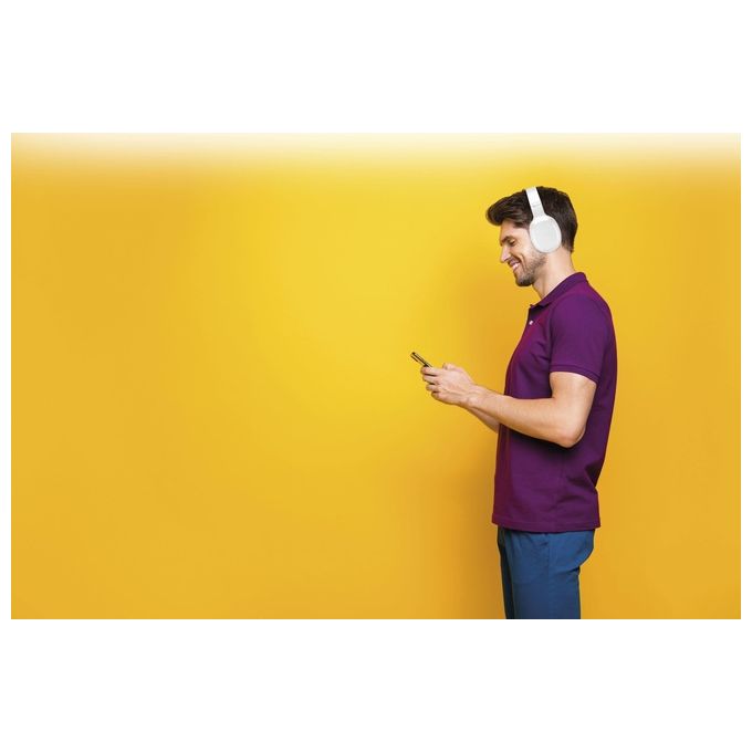 Cellular Line Cuffia a Padiglione Bluetooth Bianco