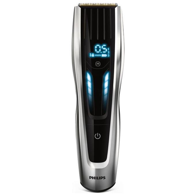 Philips HC9450-15 Hairclipper Series 9000 Regolacapelli Lame in Titanio Display Digitale Autonomia 120 min Grigio