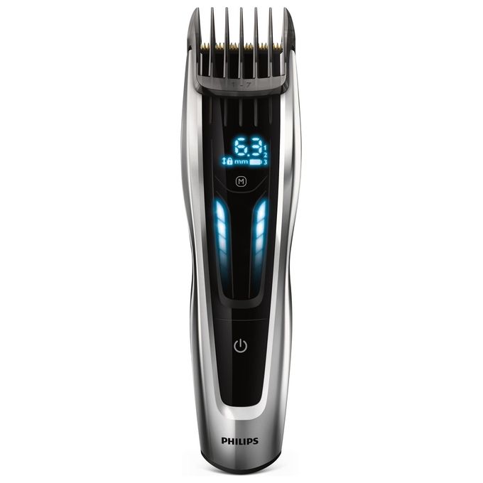 Philips HC9450-15 Hairclipper Series 9000 Regolacapelli Lame in Titanio Display Digitale Autonomia 120 min Grigio