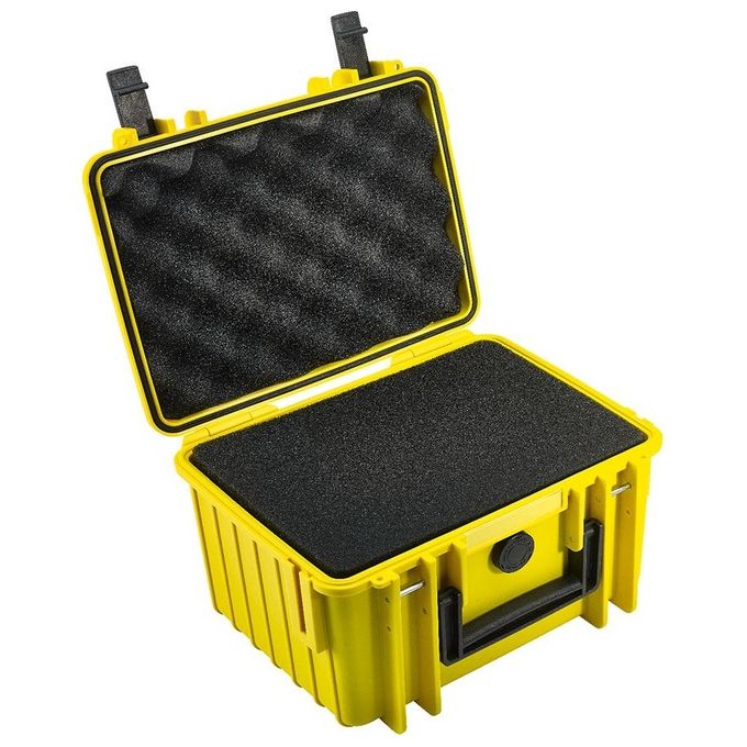 BandW International Type 2000 Custodia Rigida per Fotocamere da Esterni con Spugna Sintetica Giallo
