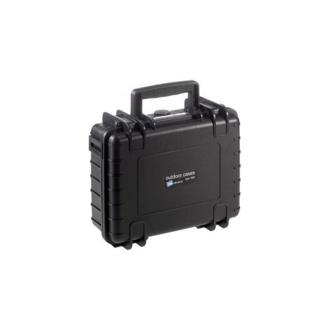 BandW International 1000-B Outdoor Cases Type 1000 Valigetta Rigida Impermeabile IP67 Antipolvere Antishock Polipropilene 4.1 L colore Nero