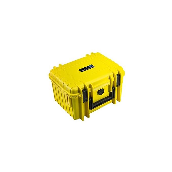 BandW Cases 2000-Y-RPD Type 2000 Custodia Protettiva con Divisori Regolabili e Sigillo Ermetico IP67 colore Giallo