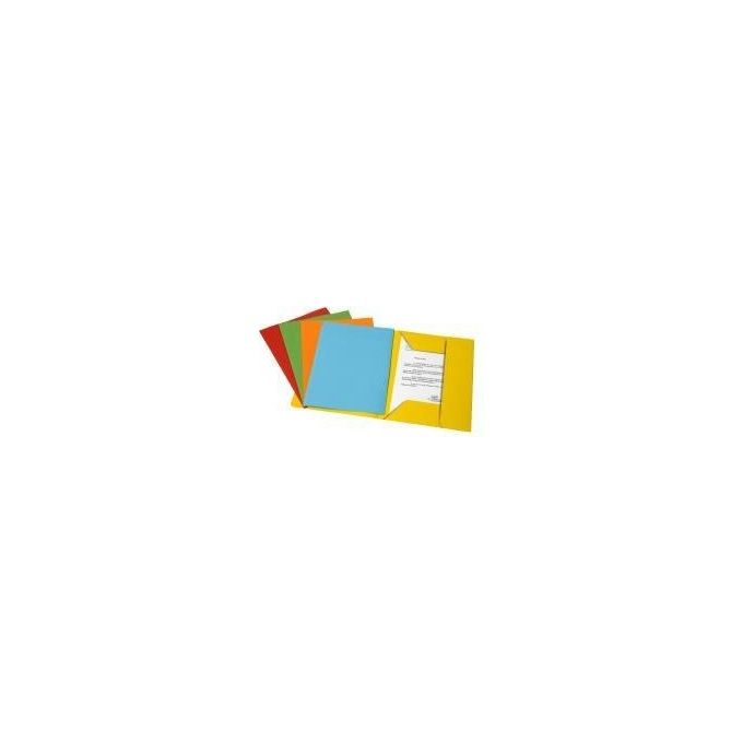 Fraschini 510-R Cartelline Bristol 3 Lembi Cartoncino 200 g-m² Formato A4 25x33 cm Confezione 25 Pezzi colore Rosso