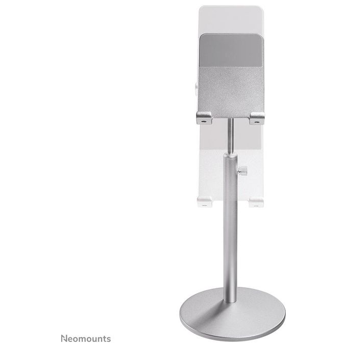 Neomounts DS10-200SL1 Supporto per Telefono regolabile in altezza da 17 a 27 5 cm inclinazione 180° rotazione 360° colore Argento