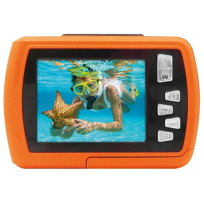 Easypix W2024-O Aquapix W2024 Splash Fotocamera Digitale Impermeabile fino a 3 m Risoluzione 16 MP Zoom Digitale 8x Display 6,1 cm colore Arancione