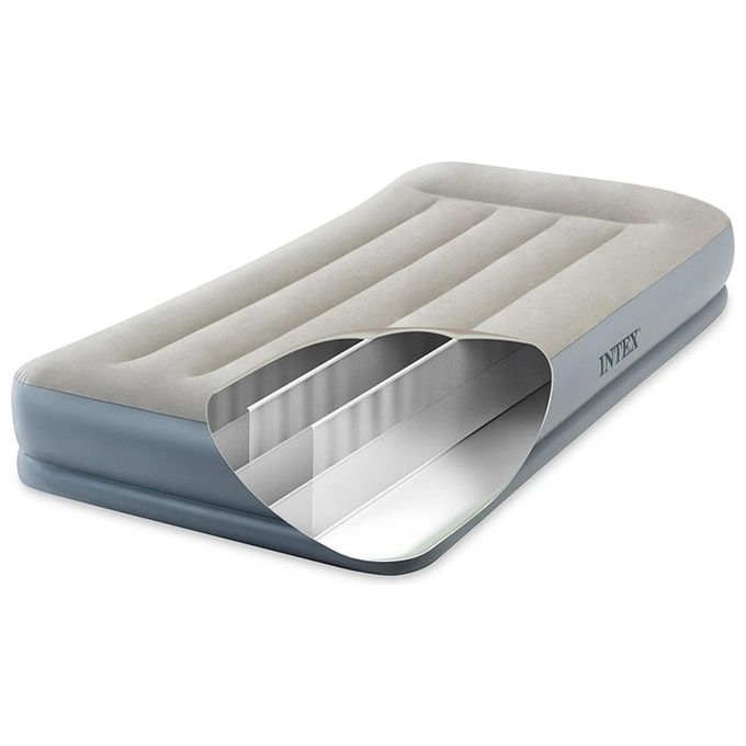 Intex Materasso Pillow Rest Mid-Rise Singolo Dura Beam Con Tecnologia Fiber Te
