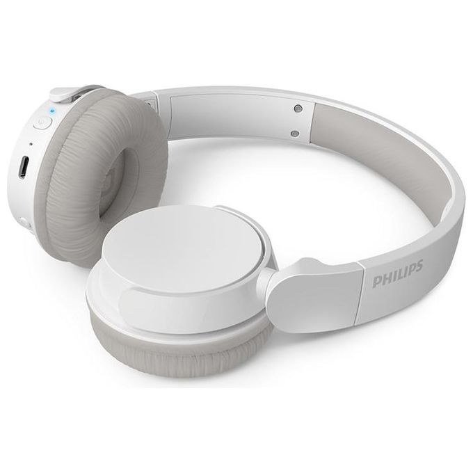 Philips TAH3209WT-00 Cuffia On-ear Wireless Bluetooth 5.3 Autonomia 25h Ricarica Rapida USB-C colore Bianco