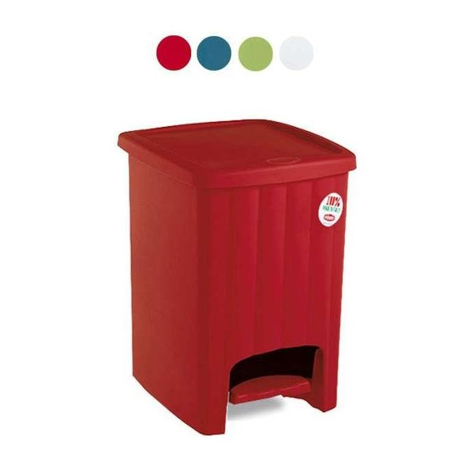 Stefanplast Pattumiera con pedale Margherita lt.20 Bianco
