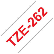 Brother Nastro Tz 36mm Rosso Su Bianco