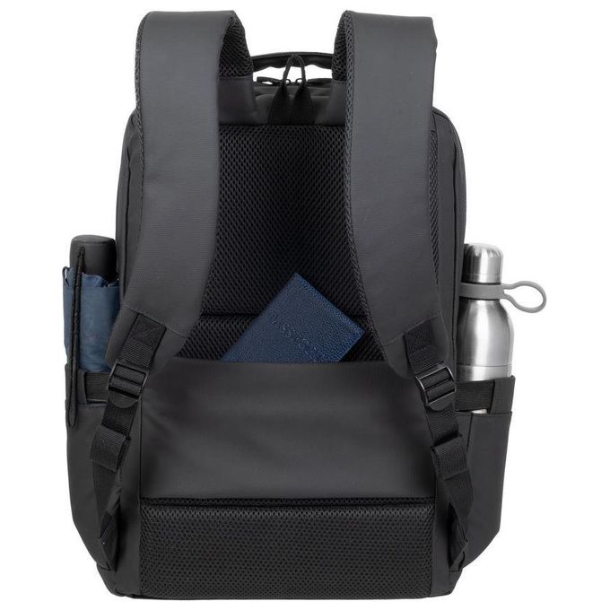 Rivacase 8435 BLACK ECO BACKPACK Tegel Zaino per Laptop fino a 15.6'' con Materiale Riciclato RPET Impermeabile colore Nero