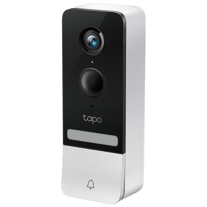TP-Link TAPO D230S1 Tapo Videocitofono Smart Campanello Video 2K 5MP Visione Notturna Colori 160° Batteria IP64 colore Bianco Nero