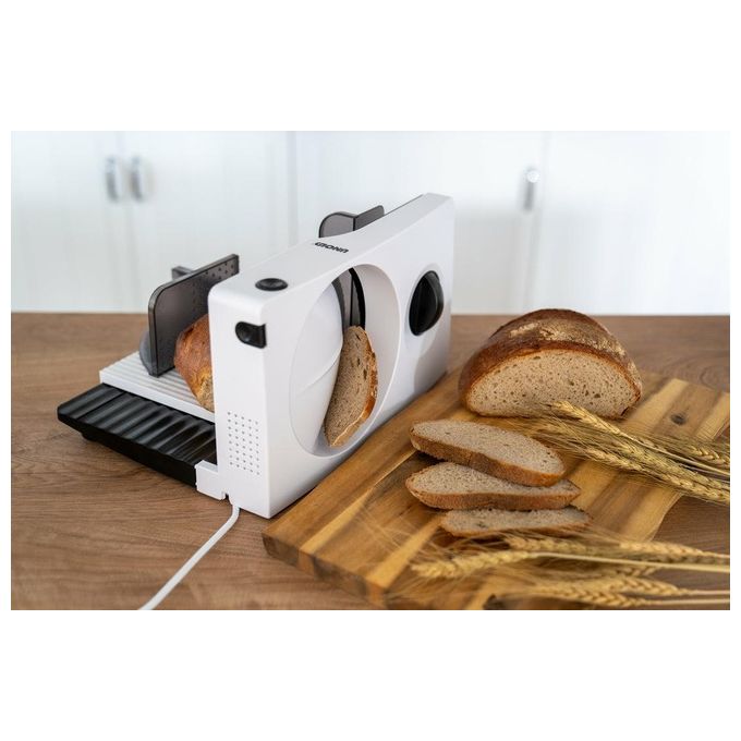 Unold Affettatrice Curve Bianco 100W Pieghevole