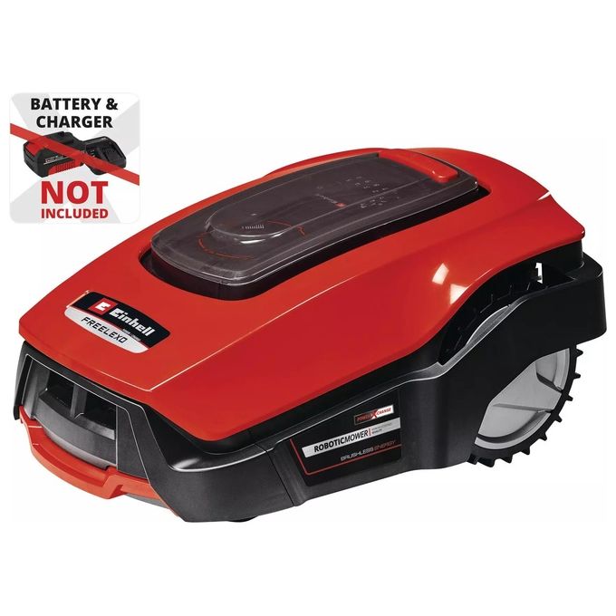 Einhell 3413953 Freelexo 800 LCD BT Solo Tagliaerba robotizzato Superficie massima 800 m² Larghezza taglio 18 cm Altezza regolabile 20-60 mm Motore brushless Batteria 18 V Bluetooth colore Nero Rosso Argento