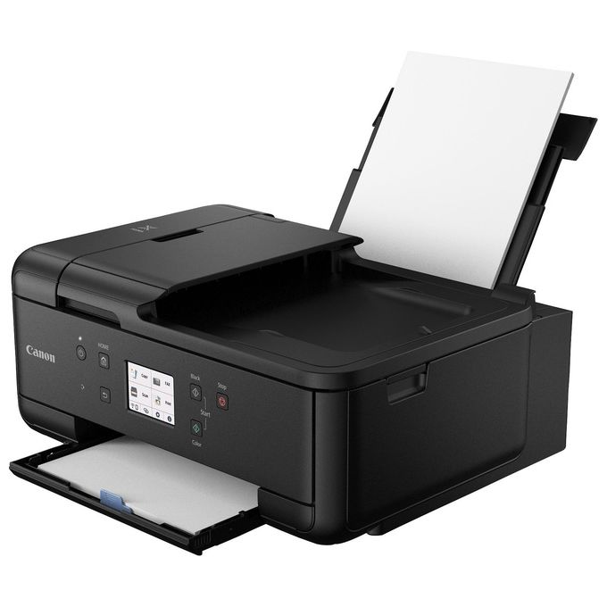 Canon PIXMA TR7650 Stampante Multifunzione 4 in 1 Getto d'Inchiostro 5 Cartucce Wi-Fi Stampa Fronte Retro Automatica ADF LCD Touch 4800 x 1200 DPI colore Nero
