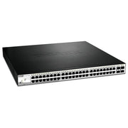 D-Link DGS-1210-52MP Switch Gestito L2 con 48 Porte Gigabit Ethernet PoE e 4 Porte SFP colore Nero Grigio