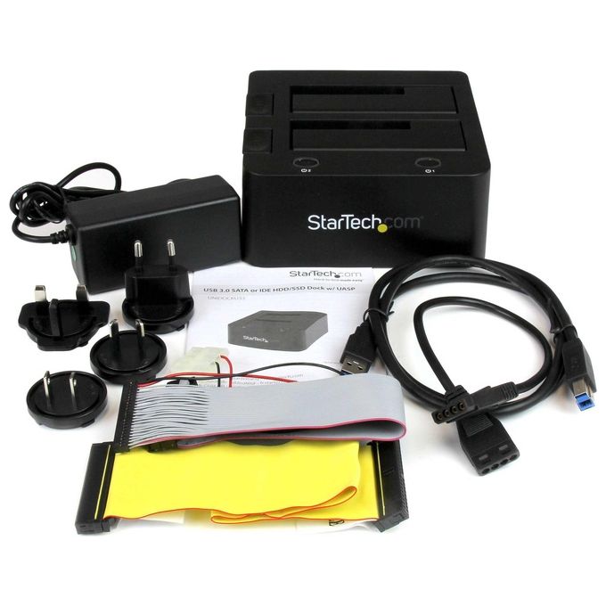 StarTech Docking Station Universale USB 3.0 per Hard Disk 2.5-3.5'' IDE-SATA III con UASP