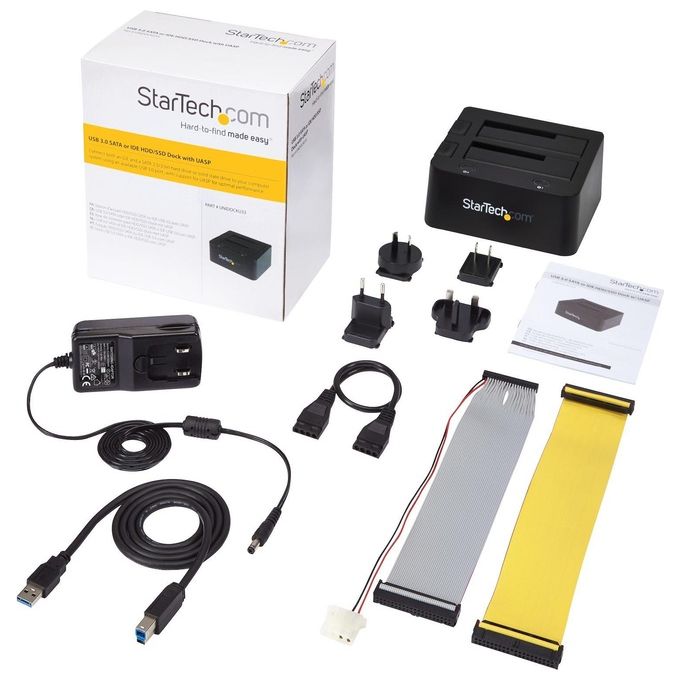 StarTech Docking Station Universale USB 3.0 per Hard Disk 2.5-3.5'' IDE-SATA III con UASP