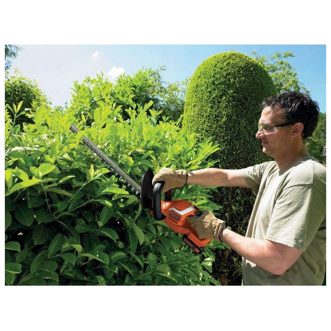 Black+Decker Tagliasiepi a Batteria Litio 18V 2.0Ah 45cm per Potature Efficaci e Maneggevoli nel Giardino