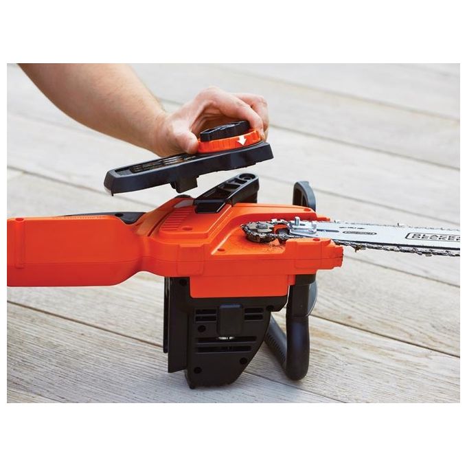 Black+Decker Elettrosega per Potatura a Batteria Litio Ricaricabile 18 v 2,0 ah Barra cm 25