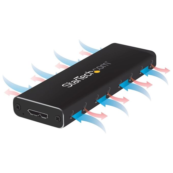 StarTech Box Alloggio USB 3.0 esterno per SSD SATA M.2 Convertitore NGFF di unitÃ  SSD con UASP