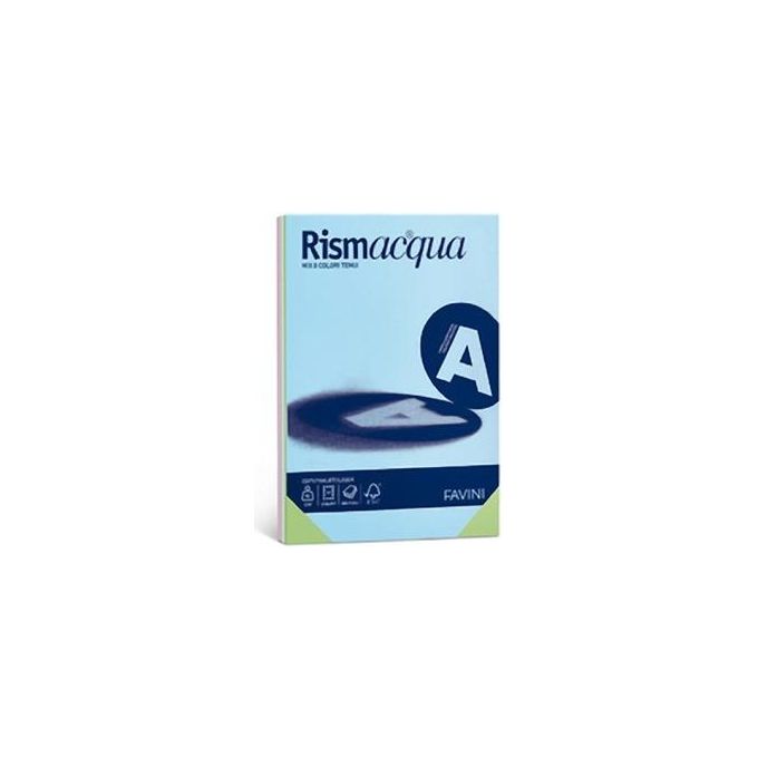 Favini A66X323 Rismacqua Carta Colorata A3 90 g-m² 300 Fogli Multicolore