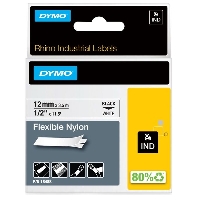 Dymo Nastro Da 12mmx3.5m Nylon N B