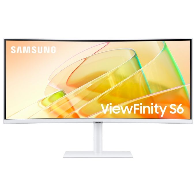 Samsung LS34C650TAUXEN ViewFinity S65TC Monitor PC 34'' WQHD 3440x1440 VA Curvo 1000R 100Hz 5ms 2x Thunderbolt4 HDMI DP colore Bianco