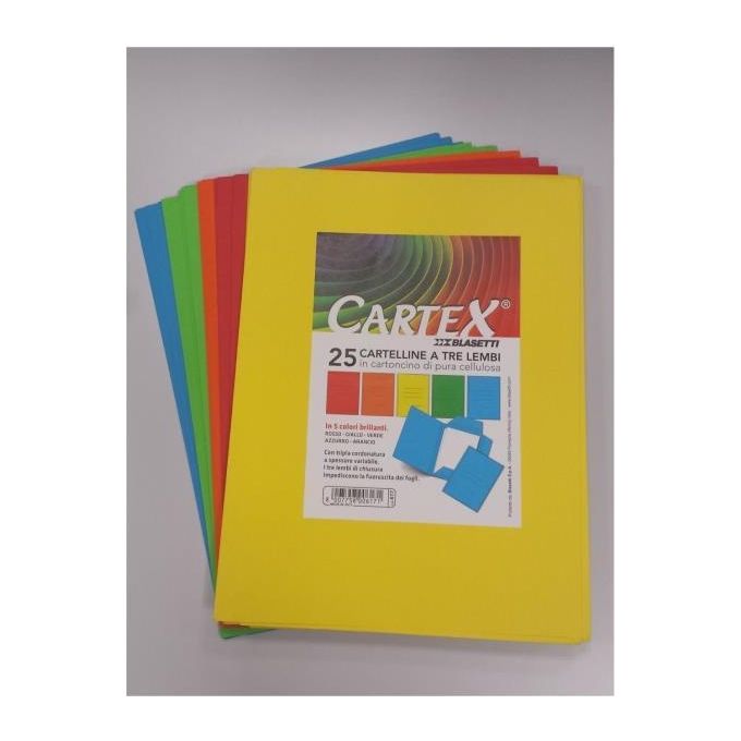 Blasetti Confezione 25 cartelline Cartex 3l Giallo