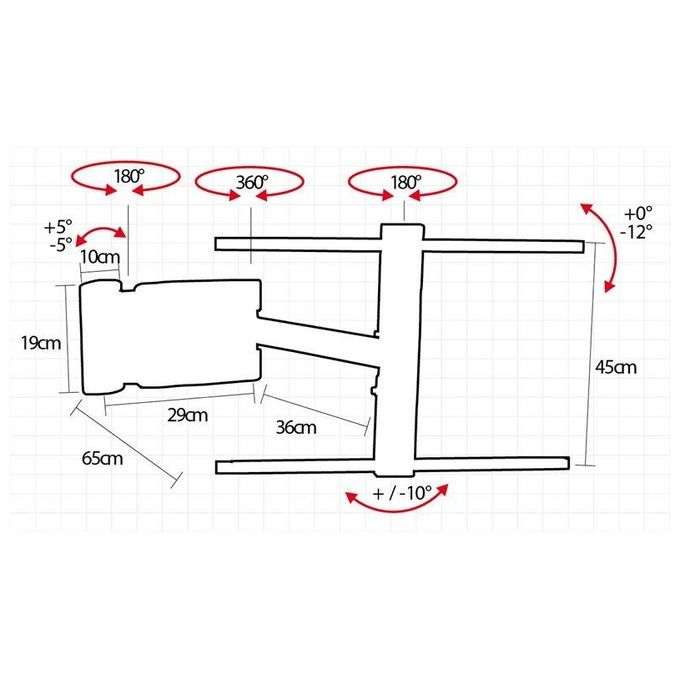 Omb Smart 3 Supporto a Muro per 55'' Nero