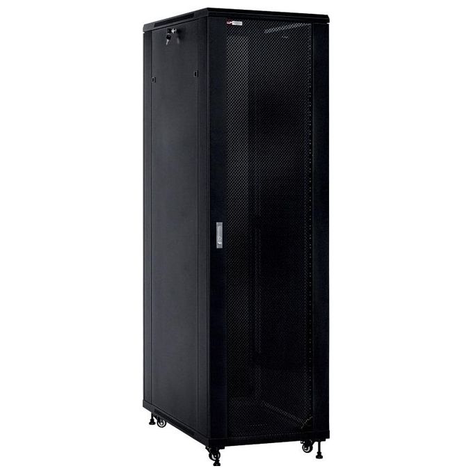WP Rack WPN-RSB-27610-BS Serie RSB Armadio Rack 27U 600x1000 mm Carico 800 Kg Ruote e Piedi di Livellamento colore Nero