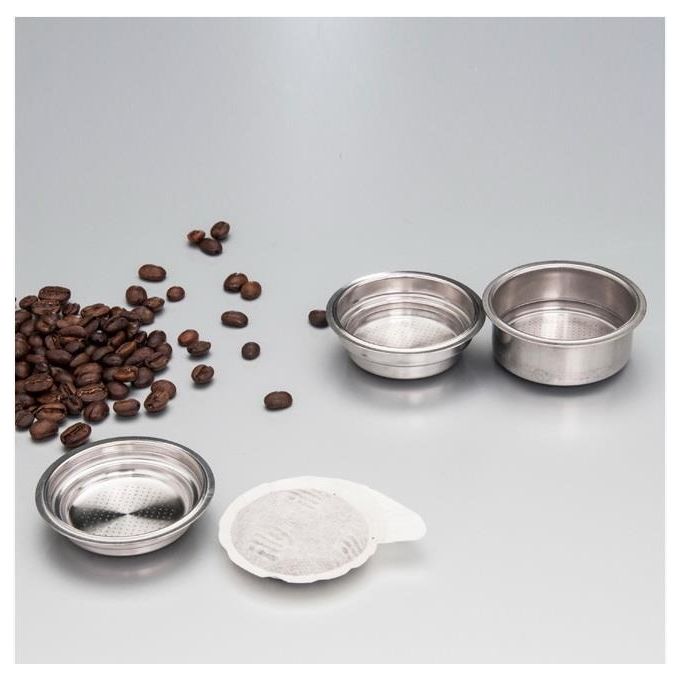 Gastroback Design Espresso Plus Macchina per Caffe' Espresso 1,5Lt Argento