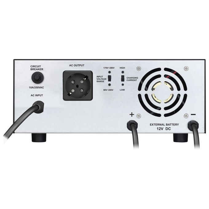 PowerWalker 10120215 Inverter 1200 PSW Inverter 1200VA 840W Onda Sinusoidale Pura 10A 20A colore Nero