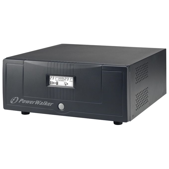 PowerWalker 10120215 Inverter 1200 PSW Inverter 1200VA 840W Onda Sinusoidale Pura 10A 20A colore Nero